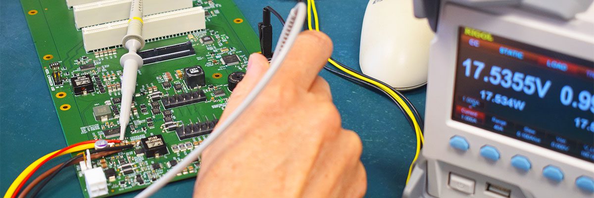 Testing electronic load of circuit board