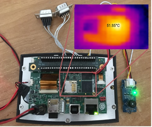 Interface GROVE MLX90640 thermal camera with the Blue Chip Technology ...